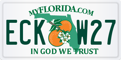FL license plate ECKW27