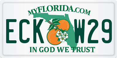 FL license plate ECKW29