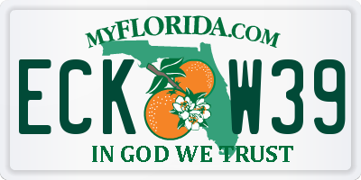 FL license plate ECKW39