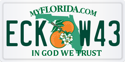 FL license plate ECKW43