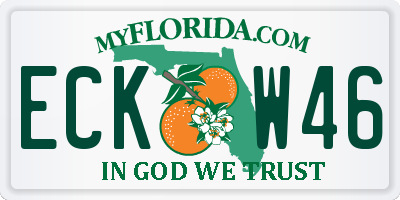 FL license plate ECKW46