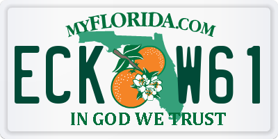 FL license plate ECKW61