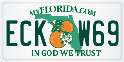 FL license plate ECKW69