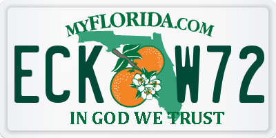 FL license plate ECKW72