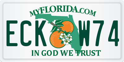 FL license plate ECKW74