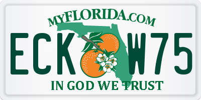 FL license plate ECKW75