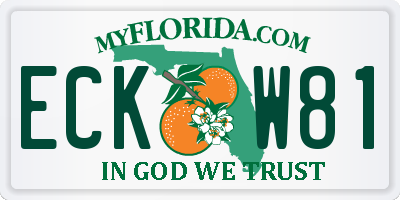 FL license plate ECKW81