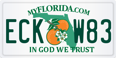 FL license plate ECKW83