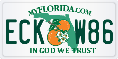 FL license plate ECKW86