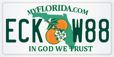 FL license plate ECKW88