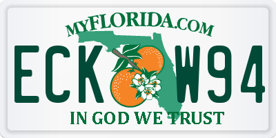 FL license plate ECKW94