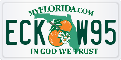 FL license plate ECKW95