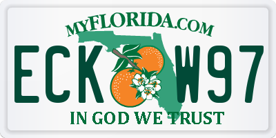 FL license plate ECKW97