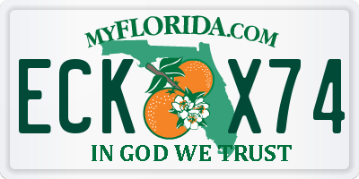 FL license plate ECKX74