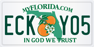 FL license plate ECKY05
