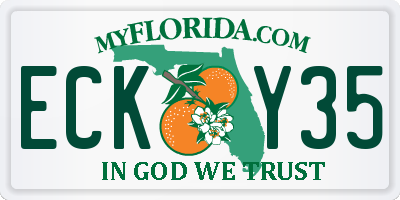 FL license plate ECKY35