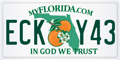 FL license plate ECKY43