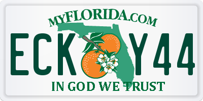 FL license plate ECKY44