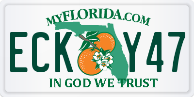 FL license plate ECKY47