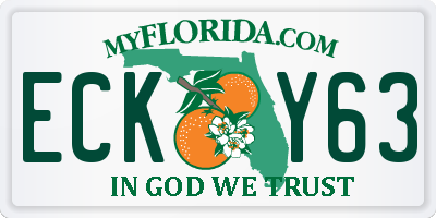 FL license plate ECKY63