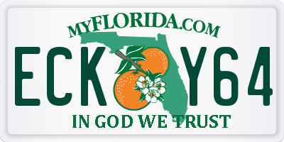 FL license plate ECKY64