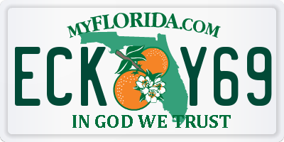 FL license plate ECKY69
