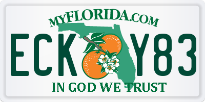 FL license plate ECKY83