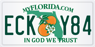 FL license plate ECKY84