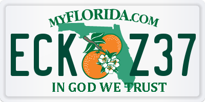 FL license plate ECKZ37