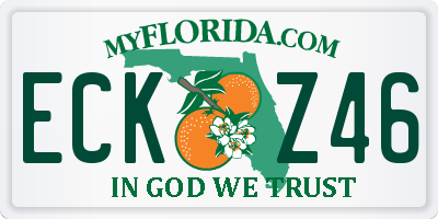 FL license plate ECKZ46