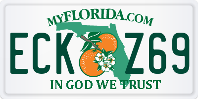 FL license plate ECKZ69