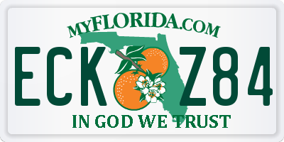 FL license plate ECKZ84