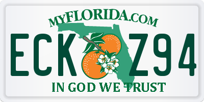 FL license plate ECKZ94