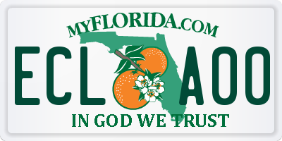 FL license plate ECLA00