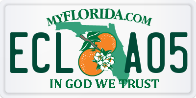 FL license plate ECLA05