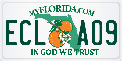 FL license plate ECLA09