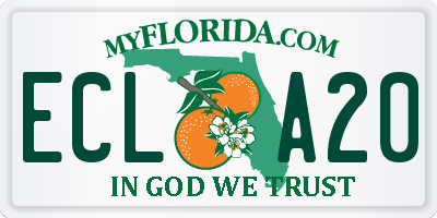 FL license plate ECLA20