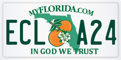 FL license plate ECLA24