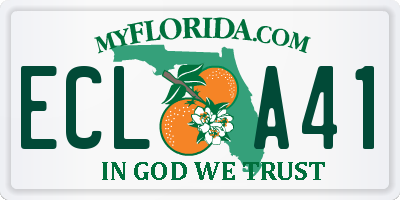 FL license plate ECLA41