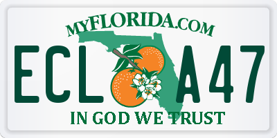 FL license plate ECLA47