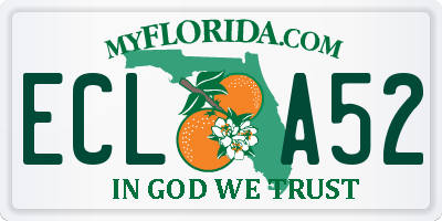 FL license plate ECLA52