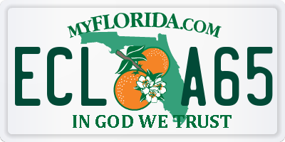 FL license plate ECLA65