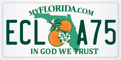 FL license plate ECLA75