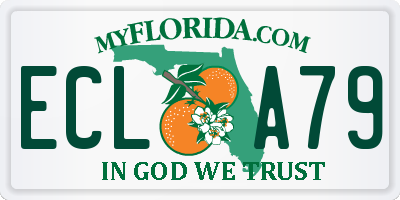 FL license plate ECLA79