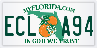 FL license plate ECLA94