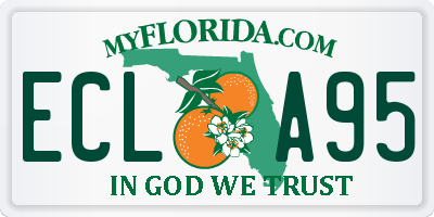 FL license plate ECLA95