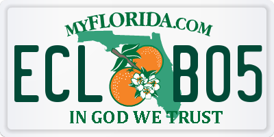 FL license plate ECLB05