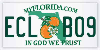 FL license plate ECLB09