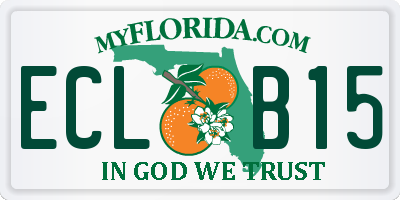 FL license plate ECLB15