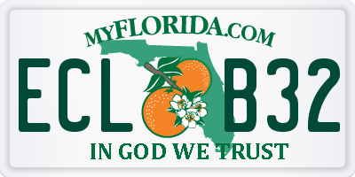 FL license plate ECLB32
